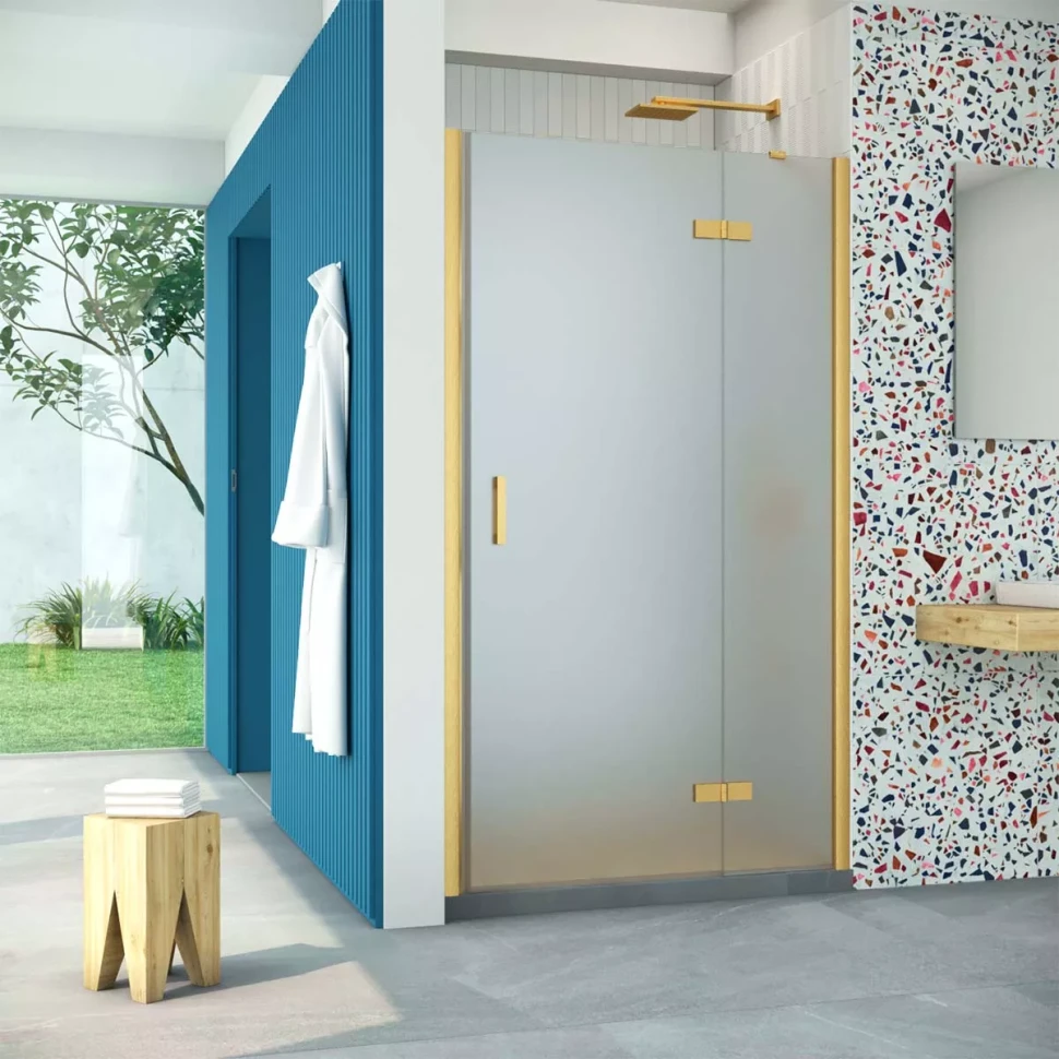 Двери в душевой проем AFP Retta 100 золото матовое