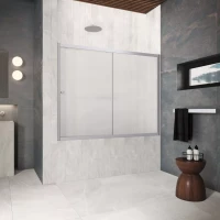 Шторки на ванну ZV Protec 180 матовый хром