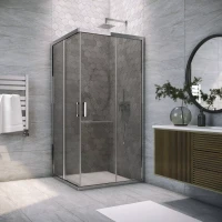 Душевой уголок Vegas-Glass ZA TUR NOVO 80x80 глянцевый хром