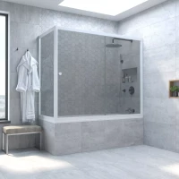 Шторки на ванну ZV+ZVF NOVO 160x75 белый