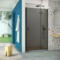 Двери в душевой проем AFP Retta 100 черный матовый