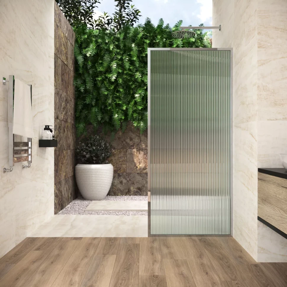 Душевые перегородки на заказ EAF Frame 90 глянцевый хром