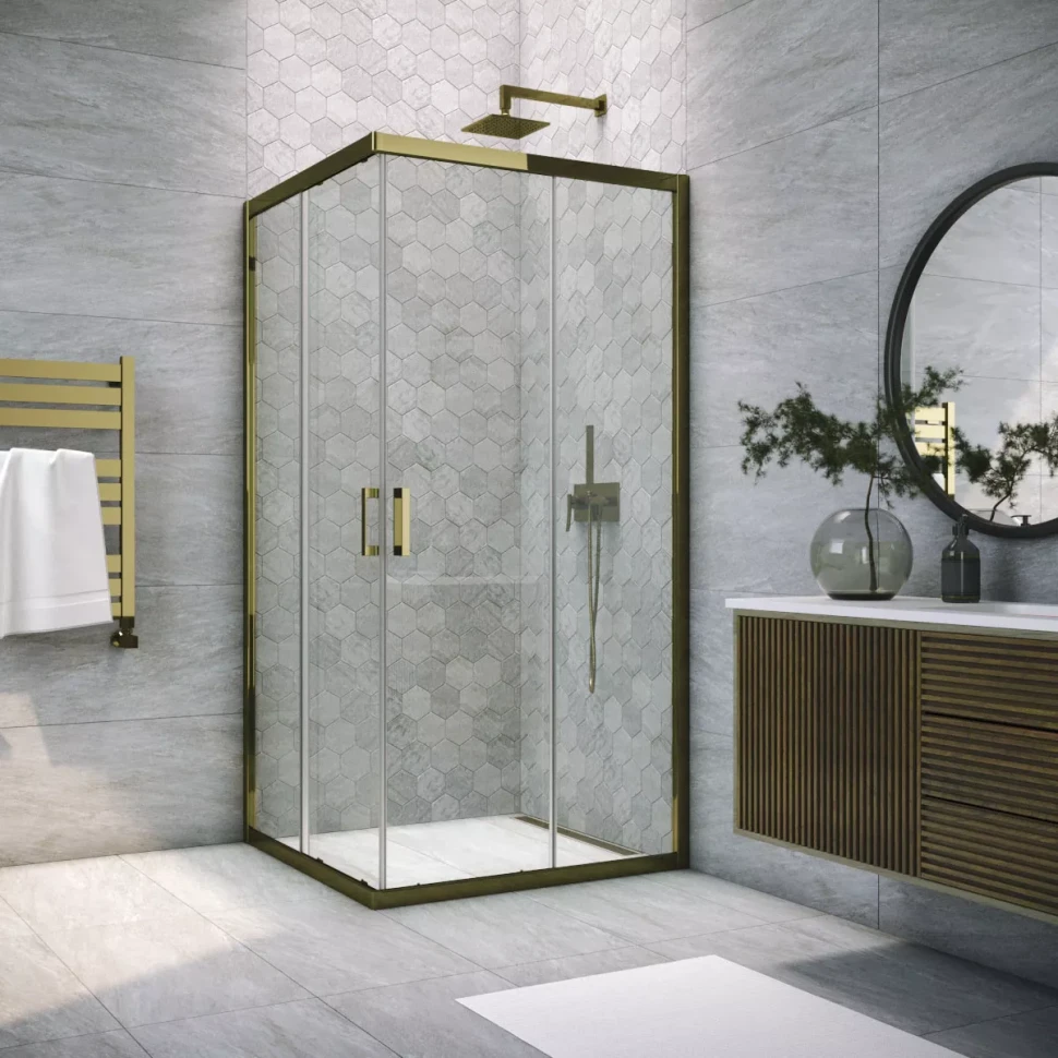 Душевой уголок Vegas-Glass ZA TUR NOVO 85x85 бронза