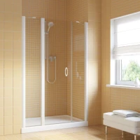 Душевая дверь в нишу Vegas-Glass EP-2F LUX 140 белый