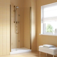 Дверь в душевую нишу Vegas-Glass GPS LUX 85 бронза