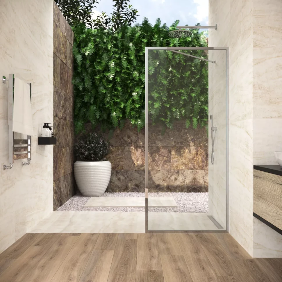 Душевые перегородки на заказ EAF Frame 90 черный матовый