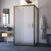 Душевой уголок Vegas-Glass ZP-U TUR NOVO 100x100 бронза