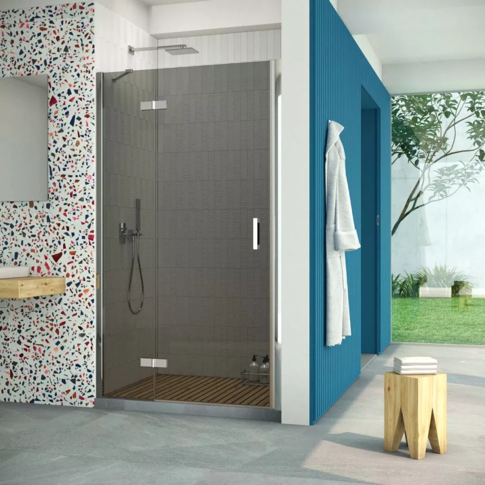 Двери в душевой проем AFP Retta 110 глянцевый хром