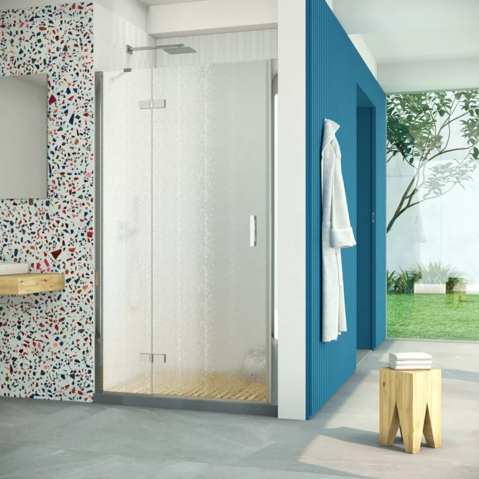 Двери в душевой проем AFP Retta 110 глянцевый хром