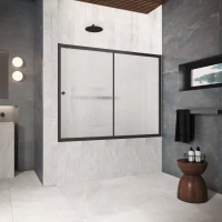 Шторки на ванну ZV Protec 180 черный матовый