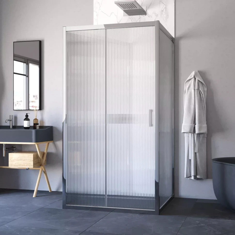 Душевой уголок Vegas-Glass ZP-U TUR NOVO 100x100 глянцевый хром