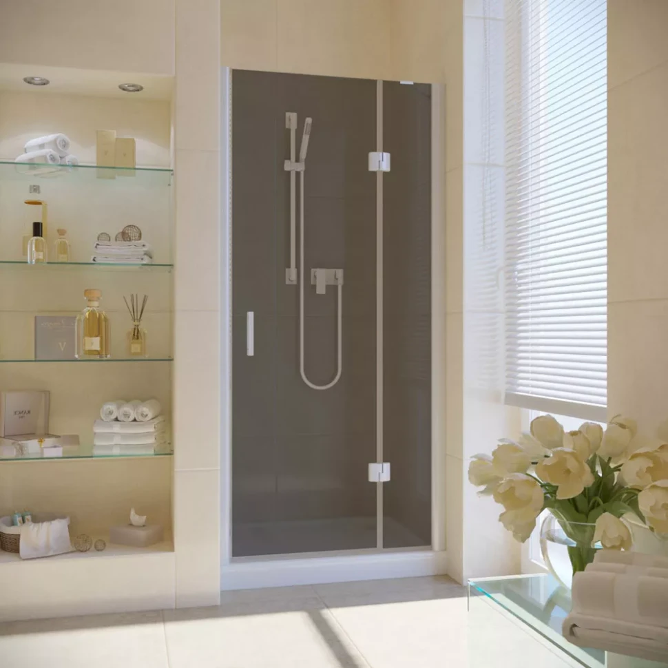 Душевая дверь в нишу Vegas-Glass AFP LUX 90 белый