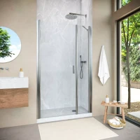 Душевая дверь Vegas-Glass EP-F-2 NOVO 145 h189 матовый хром