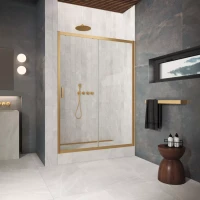 Двери в душевой проем ZP Protec 165 золото матовое