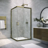 Душевой уголок Vegas-Glass ZA TUR NOVO 90x90 бронза