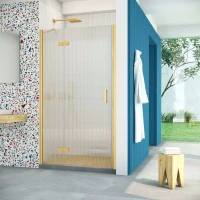 Двери в душевой проем AFP Retta 110 золото матовое