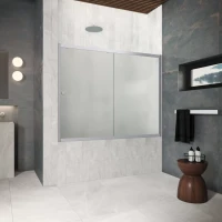 Шторки на ванну ZV Protec 190 матовый хром