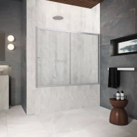 Шторки на ванну ZV Protec 190 матовый хром