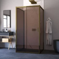 Душевой уголок Vegas-Glass ZP-U TUR NOVO 100x90 бронза