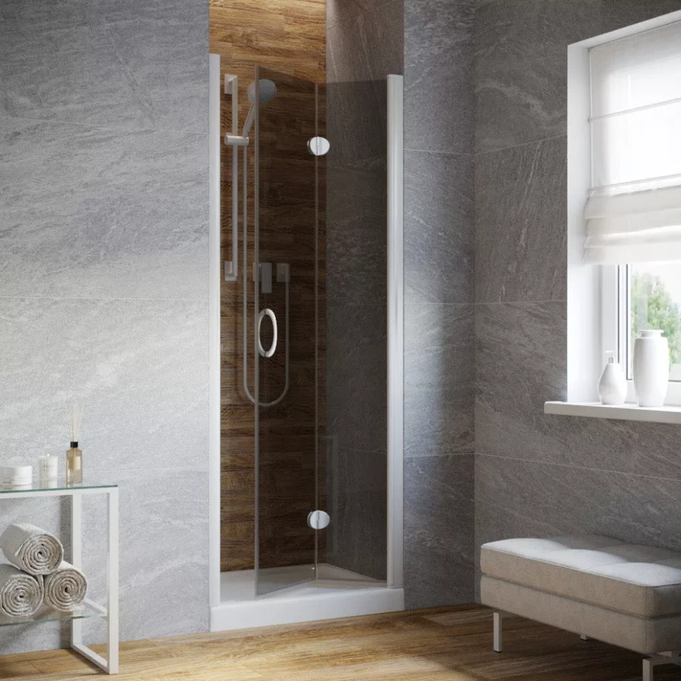 Дверь в душевую нишу Vegas-Glass GPS LUX 90 белый