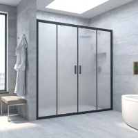 Дверь в душевой проем Vegas-Glass Z2P NOVO 165 черный матовый