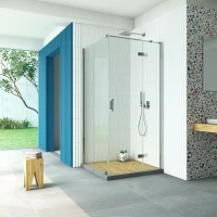 Душевой уголок Vegas-Glass AFP-Fis Retta 80x120 глянцевый хром