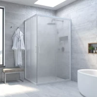 Душевое ограждение Vegas-Glass ZA-F NOVO 95x70 белый