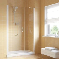 Душевая дверь в нишу Vegas-Glass EP-F-2 LUX 155 белый