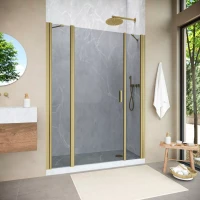 Душевая дверь Vegas-Glass EP-2F NOVO 200 h200 золото матовое