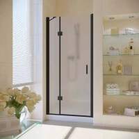 Душевая дверь в нишу Vegas-Glass AFP LUX 90 черный матовый