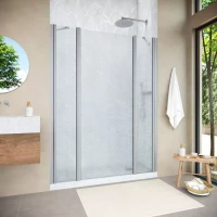 Душевая дверь Vegas-Glass EP-2F NOVO 200 h200 матовый хром