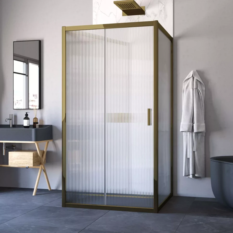 Душевой уголок Vegas-Glass ZP-U TUR NOVO 120x100 бронза