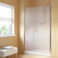 Душевая дверь в нишу Vegas-Glass EP-F-2 LUX 155 глянцевый хром