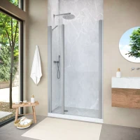 Душевая дверь Vegas-Glass EP-F-1 NOVO 145 h200 матовый хром