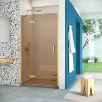 Двери в душевой проем AFP Retta 120 золото матовое