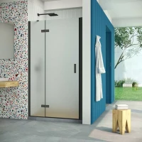 Двери в душевой проем AFP Retta 120 черный матовый