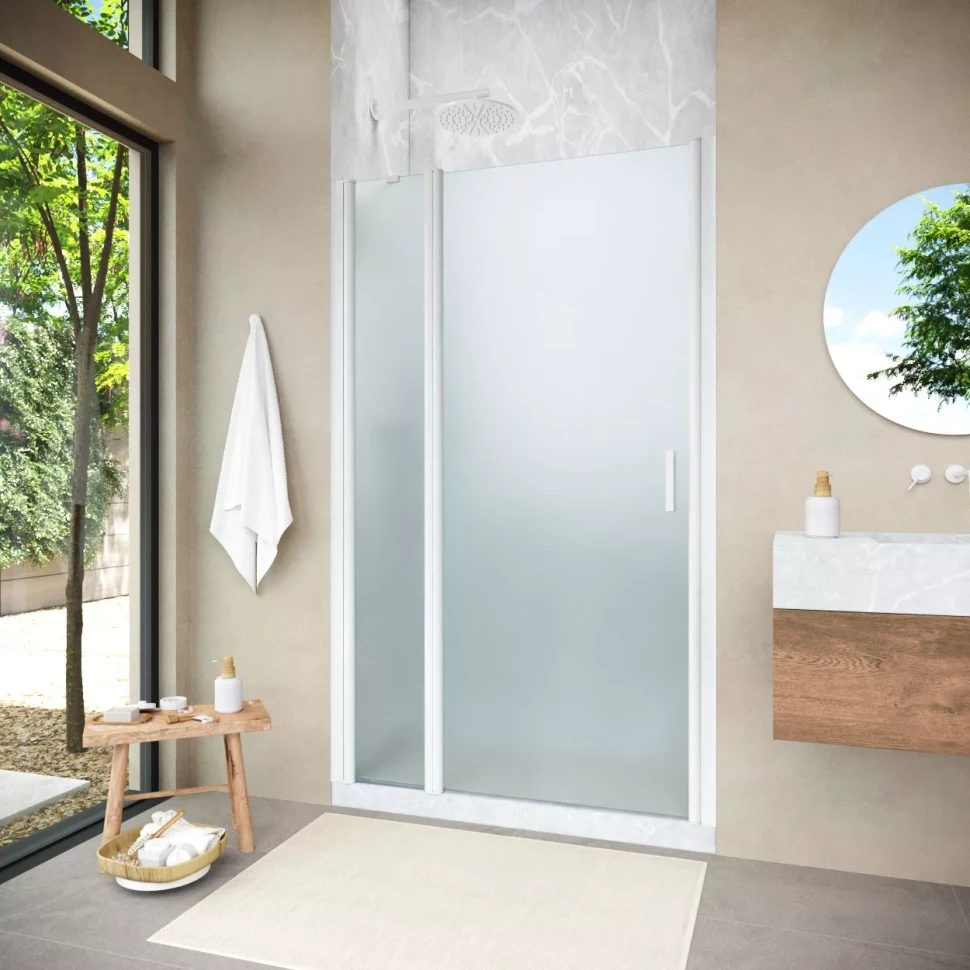 Душевая дверь Vegas-Glass EP-F-1 NOVO 100 h189 белый