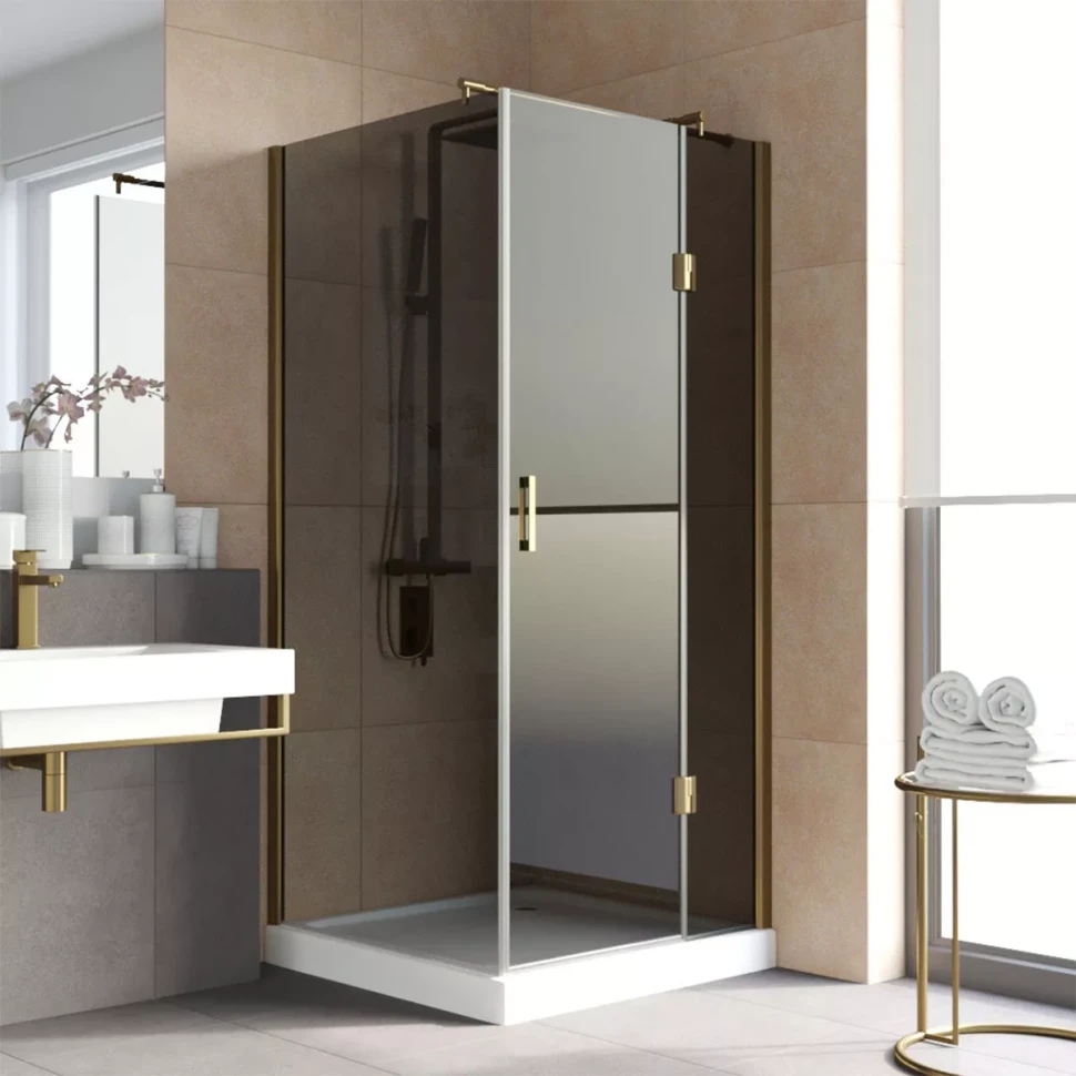 Душевой уголок Vegas-Glass AFP-Fis LUX 100x80 бронза