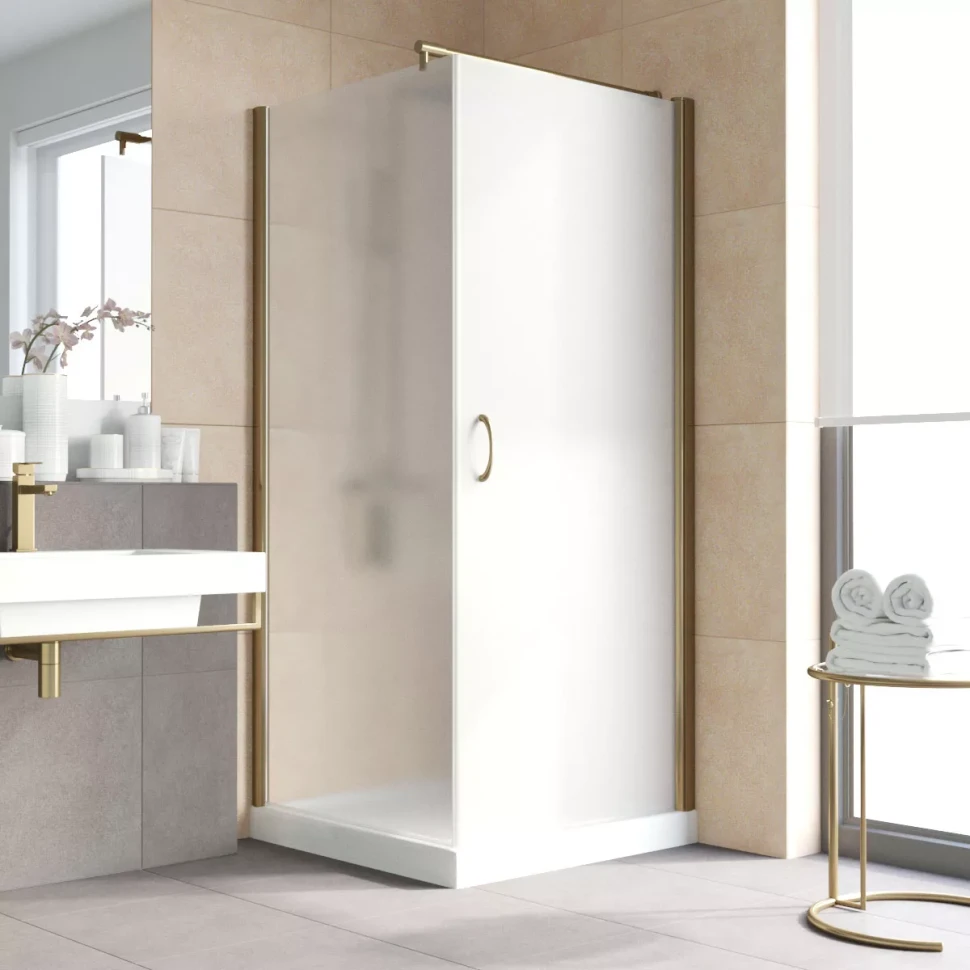 Душевой уголок Vegas-Glass EP-Fis LUX 80x80 бронза