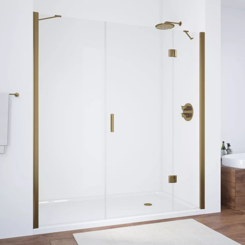 Дверь в душевой проем Vegas-Glass AFP-F NOVO 130 бронза