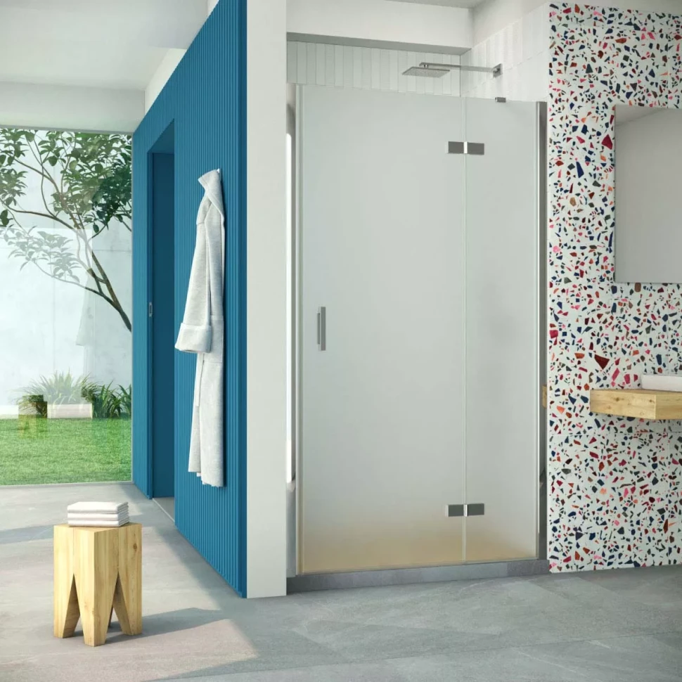 Двери в душевой проем AFP Retta 90 глянцевый хром