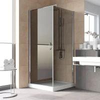 Душевой уголок Vegas-Glass EP-Fis LUX 80x80 глянцевый хром