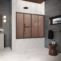 Шторки на ванну Z2V Protec 150 черный матовый