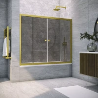 Шторки на ванну Z2V NOVO 170 золото матовое