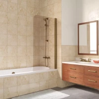 Шторки на ванну Vegas-Glass EV LUX 60 бронза