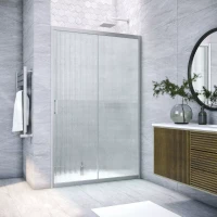 Дверь в душевой проем Vegas-Glass ZP NOVO 155 матовый хром