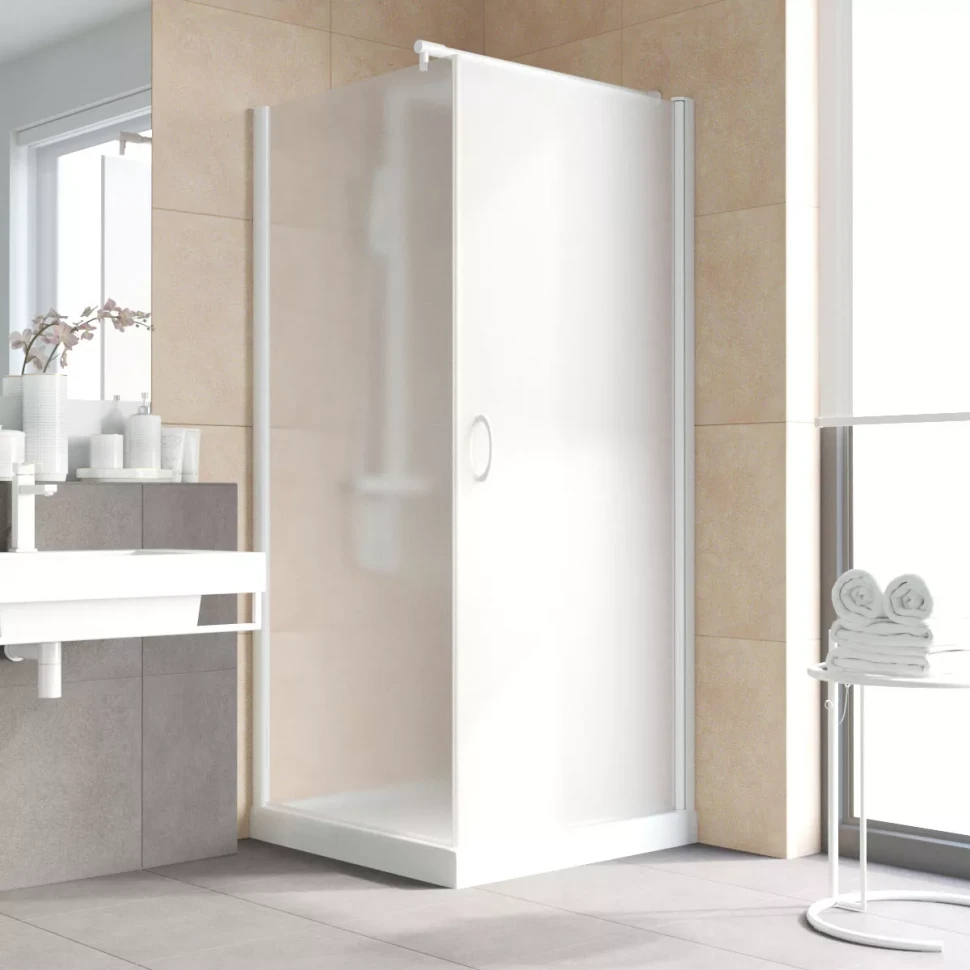 Душевой уголок Vegas-Glass EP-Fis LUX 80x90 белый