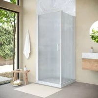 Угловые душевые ограждения с распашными дверями EP-Fis NOVO 90x120 h189 белый