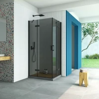 Vegas-Glass AFA-F Retta 90x80 черный матовый