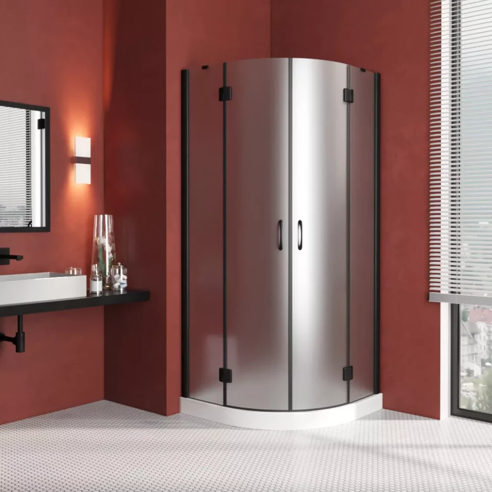 Vegas-Glass AFS LUX 80x80 черный матовый